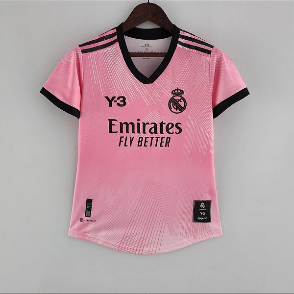 Nova Camisa Feminina Real Madrid Y-3 Rosa 2022 / 2023 - 021 Sport | Maior  Variedade de Camisas de Futebol | 12% Off no Pix e Frete Grátis