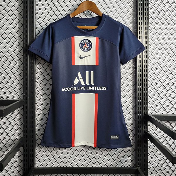 Nova Camisa Feminina PSG 1 Azul 2022 / 2023