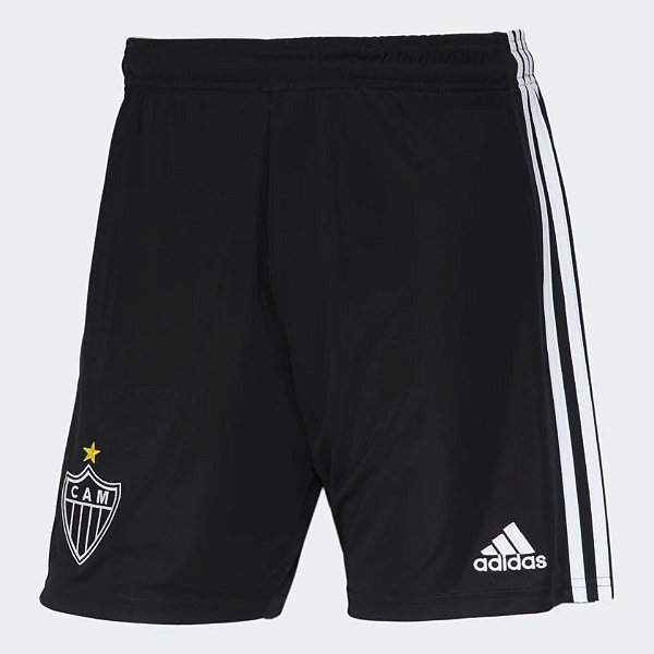 Novo Short Atlético Mineiro 1 Jogo Preto Masculino 2022 / 2023