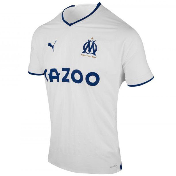 Nova Camisa Olympique de Marseille 1 Branca Torcedor Masculina 2022 / 2023