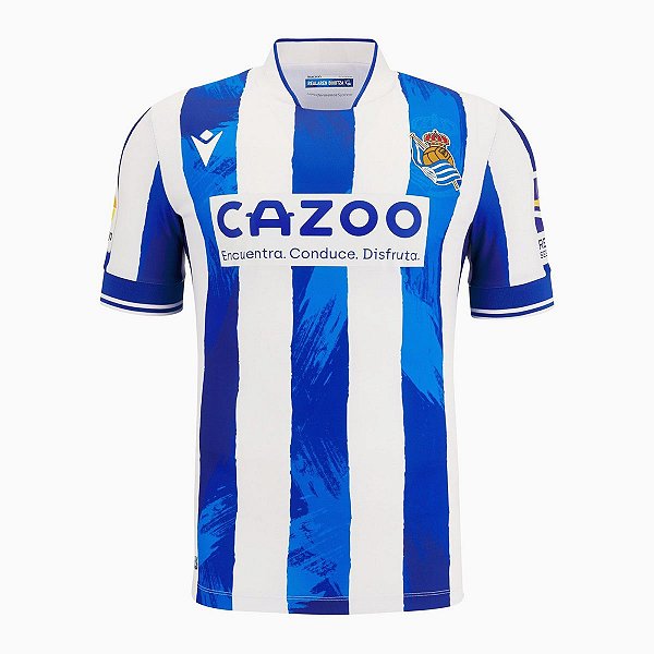 Nova Camisa Real Sociedad 1 Torcedor Masculina 2022 / 2023