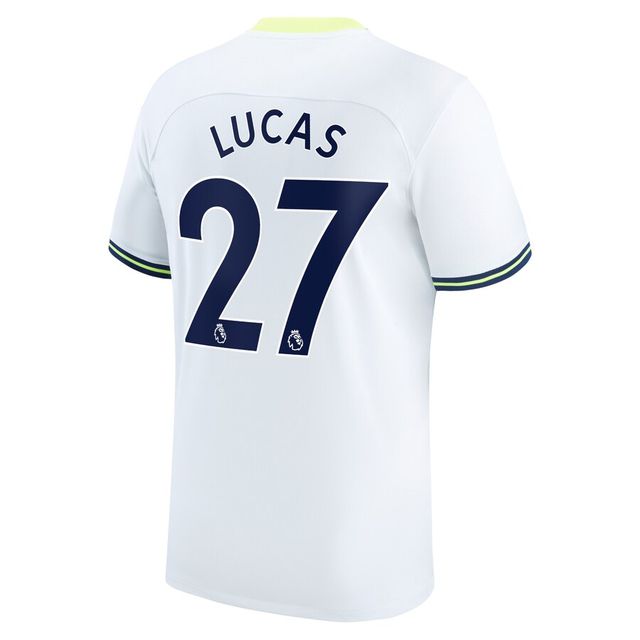 Nova Camisa Tottenham 1 Lucas 27 Torcedor Masculina 2022 / 2023