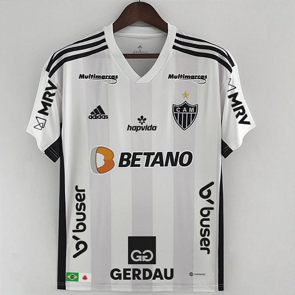 Nova Camisa Atlético-MG 2 Com Todos Patrocínios Torcedor Masculina 2022 / 2023