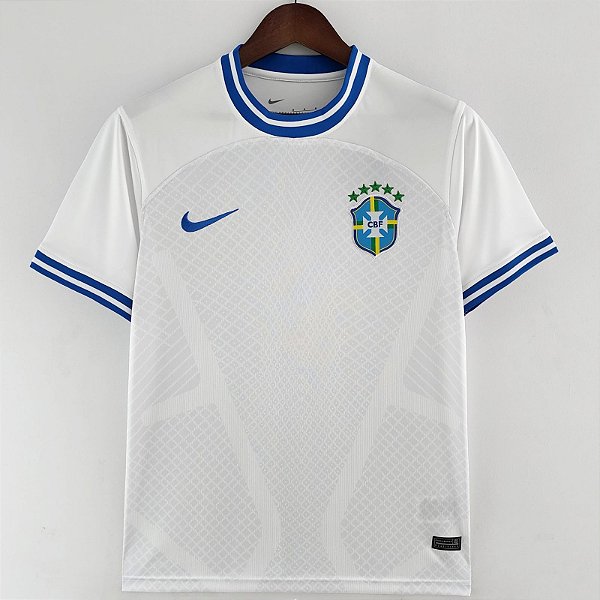 Nova Camisa Brasil Conceito Branca Torcedor Masculina 2022