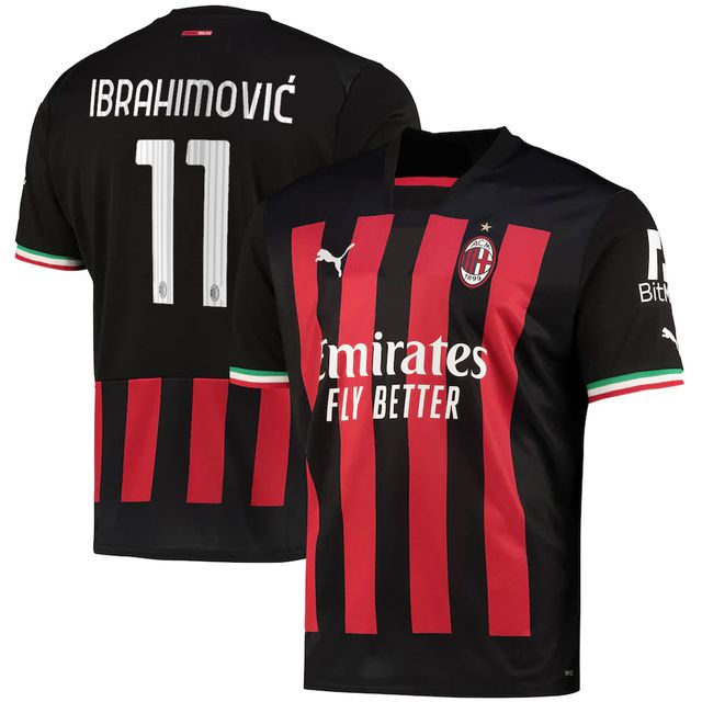 Nova Camisa Milan 1 Ibrahimović 11 Torcedor 2022 / 2023