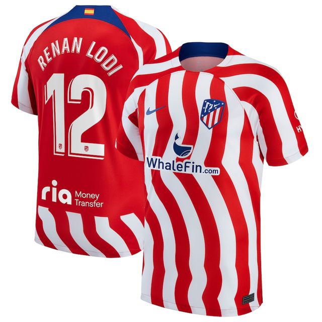 Nova Camisa Atlético De Madrid 1 Renan Lodi 12 Torcedor 2022 / 2023