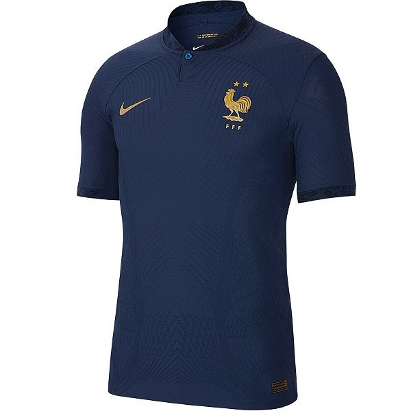 Nova Camisa França 1 Azul Torcedor Masculina 2022