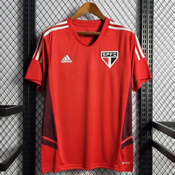 Nova Camisa São Paulo Treino Vermelha Torcedor Masculina 2022 / 2023