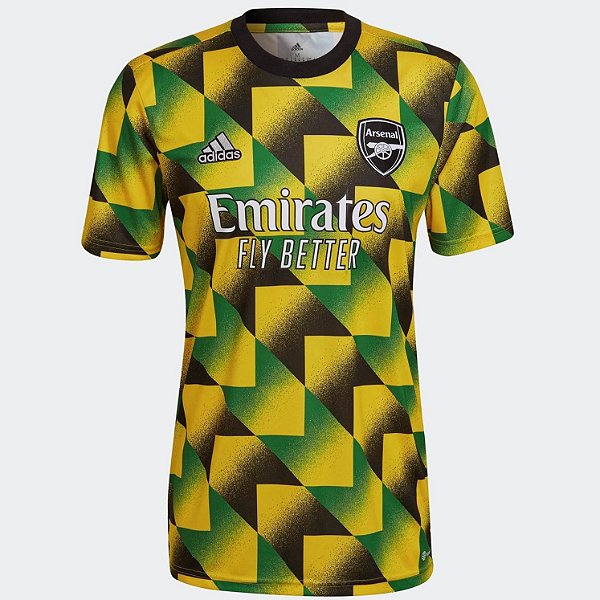 Nova Camisa Arsenal Pré-Jogo Torcedor Masculina 2022 / 2023
