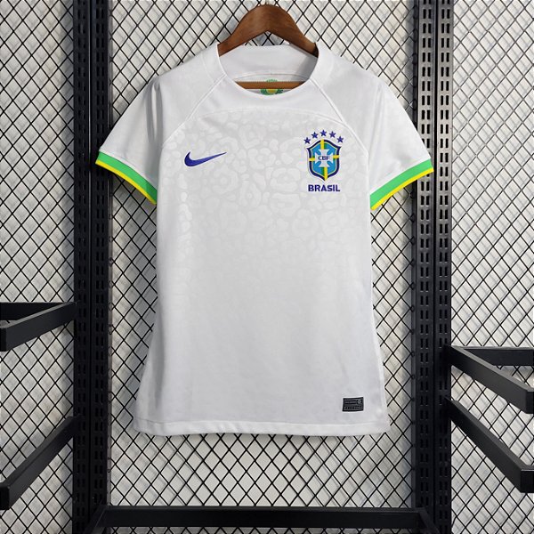 Nova Camisa Feminina Brasil Edição Branca 2022 / 2023