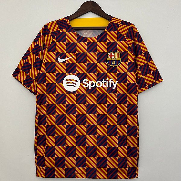 Nova Camisa Barcelona Treino Torcedor Masculina 2023 /2024