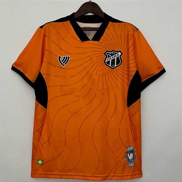 Nova Camisa Ceará Goleiro Laranja Torcedor Masculina 2023 / 2024