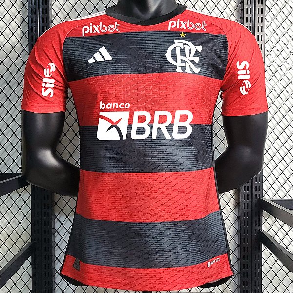 Nova Camisa Edição Jogador Flamengo 1 Com Todos Patrocínios 2023 / 2024