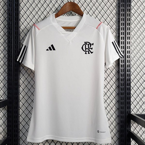 Nova Camisa Feminina Flamengo Branca Treino 2023 / 2024 - 021 Sport | Maior  Variedade de Camisas de Futebol | 12% Off no Pix e Frete Grátis
