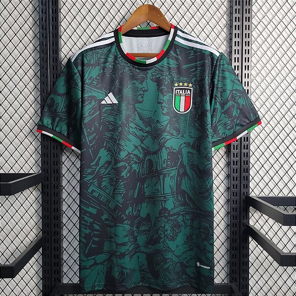Nova Camisa Itália Edição Especial Verde Torcedor Masculina 2023 / 2024
