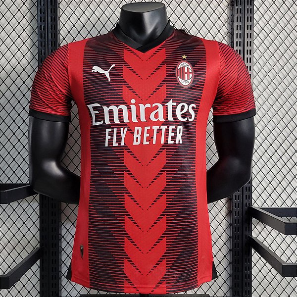 Nova Camisa Edição Jogador AC Milan 1 2023 / 2024 - 021 Sport, Maior  Variedade de Camisas de Futebol