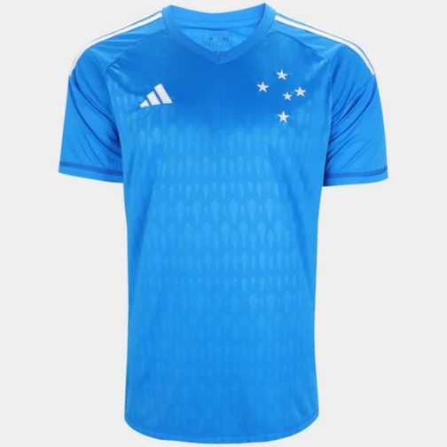 Nova Camisa Cruzeiro Goleiro Azul Torcedor Masculina 2023 / 2024
