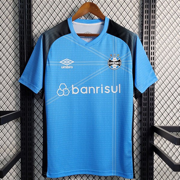 Camisa Umbro Grêmio 2023-2024 Torcedor Masculina - Preta+Azul