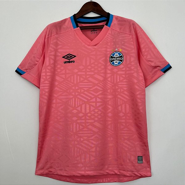 Nova Camisa Grêmio Rosa Edição Especial Torcedor Masculina 2023 / 2024