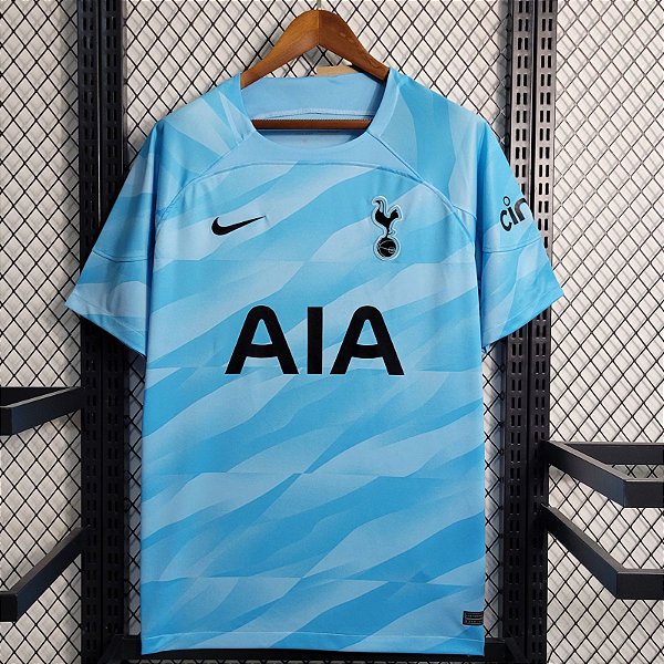 Nova Camisa Tottenham Goleiro Azul Torcedor Masculina 2023 / 2024