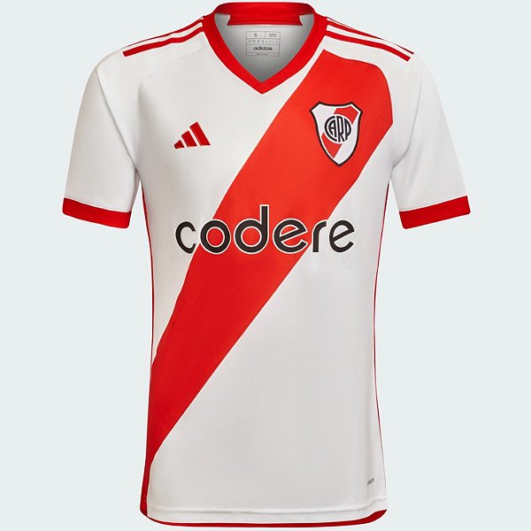Nova Camisa River Plate 1 Branca Torcedor Masculina 2023 / 2024