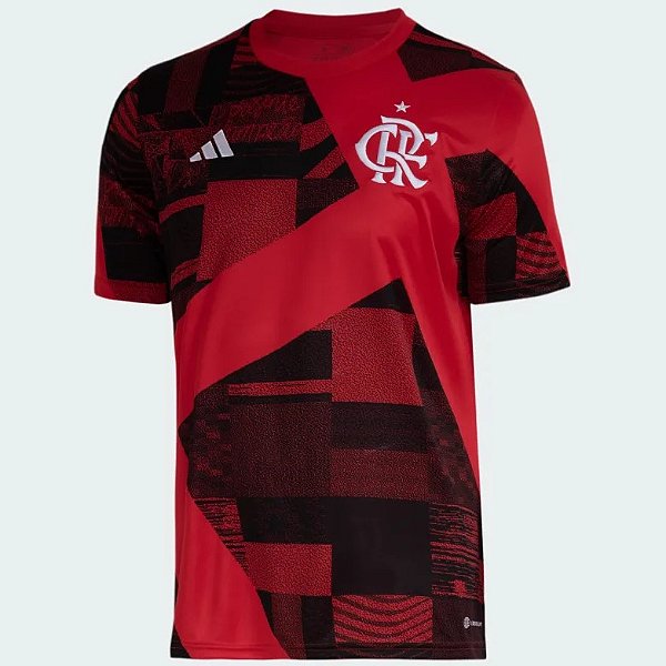 Vetor Camisa Flamengo Pré-jogo 2023-2024