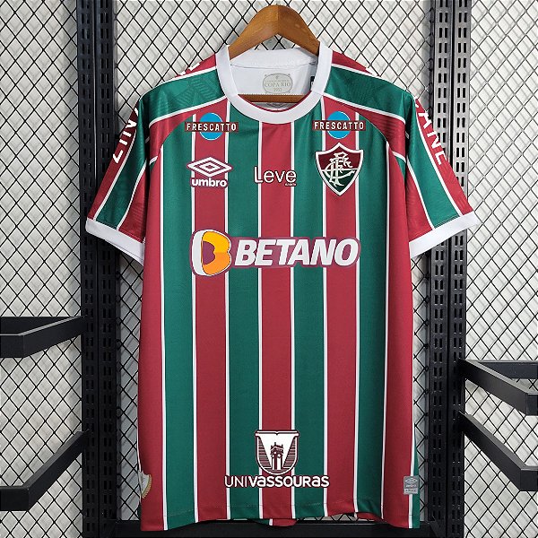Nova Camisa Fluminense 1 Com Todos Patrocínios Torcedor Masculina 2023 / 2024