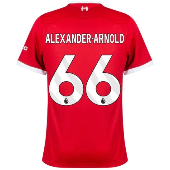 Nova Camisa Liverpool 1 Alexander-Arnold 66 Torcedor 2023 / 2024