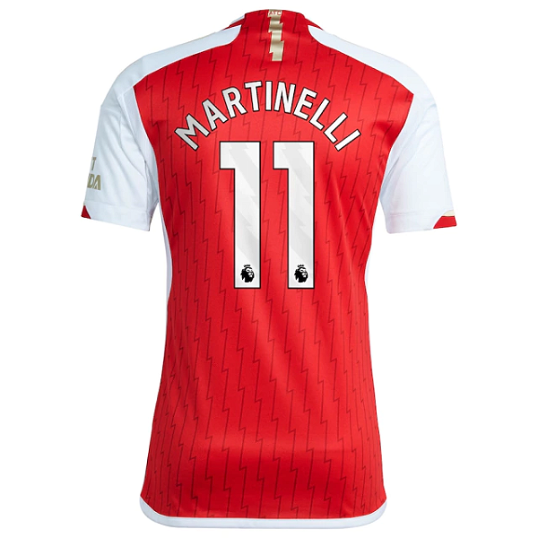 Nova Camisa Arsenal 1 Martinelli 11 Torcedor 2023 / 2024