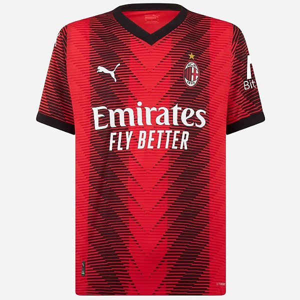 Nova Camisa Milan 1 Torcedor Masculina 2023 / 2024
