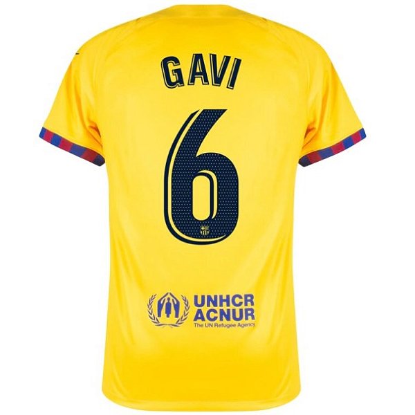 Nova Camisa Barcelona 4 Gavi 6 Torcedor 2023 / 2024