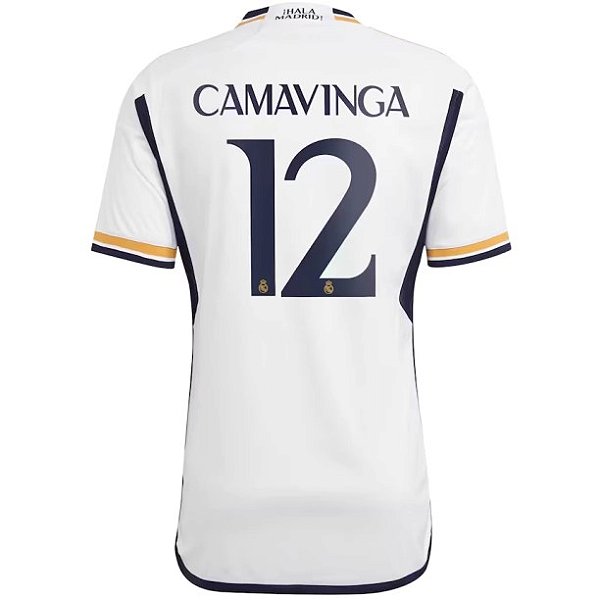 Nova Camisa Real Madrid 1 Camavinga 12 Torcedor 2023 / 2024