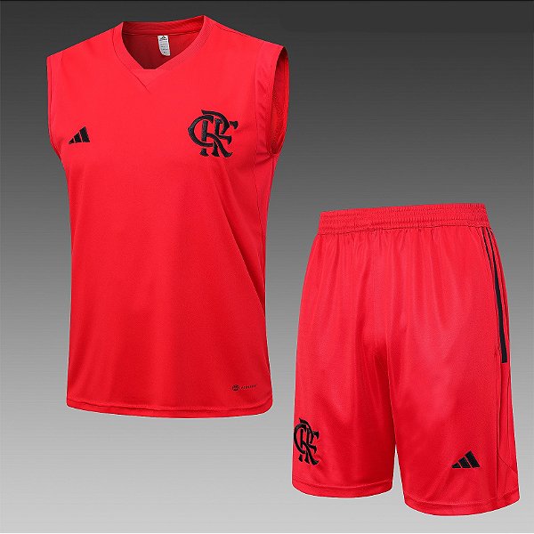 Kit de Treino Flamengo 2023 - Masculina - Creme