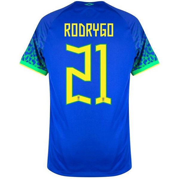 Nova Camisa Brasil 2 Rodrygo 21 Torcedor 2022 / 2023