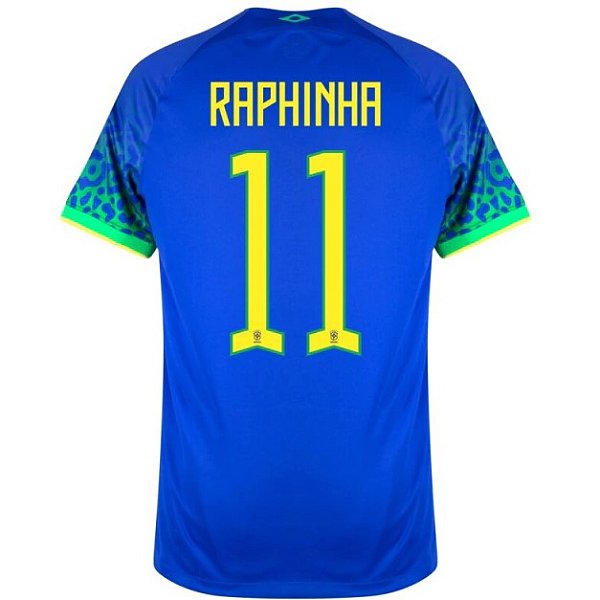 Nova Camisa Brasil 2 Raphinha 11 Torcedor 2022 / 2023