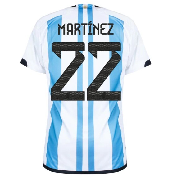 Nova Camisa Argentina 1 Martinez 22 Torcedor 2022 / 2023