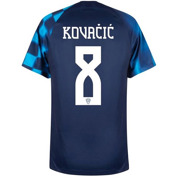 Camisa Croácia 2 Kovačić 8 Torcedor 2022 / 2023