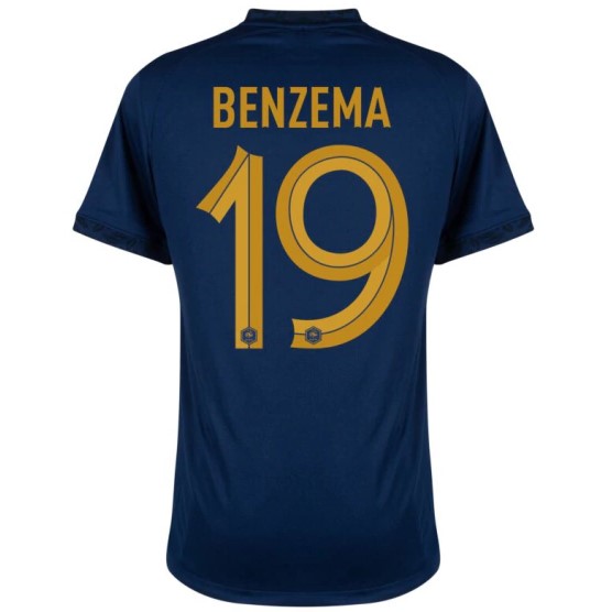 Camisa França 1 Benzema 19 Torcedor 2022 / 2023