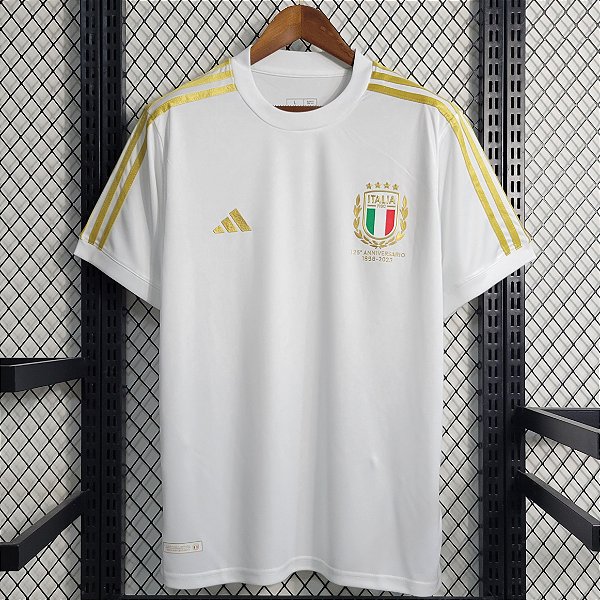 Nova Camisa Itália 125 anos Torcedor Masculina 2023 / 2024