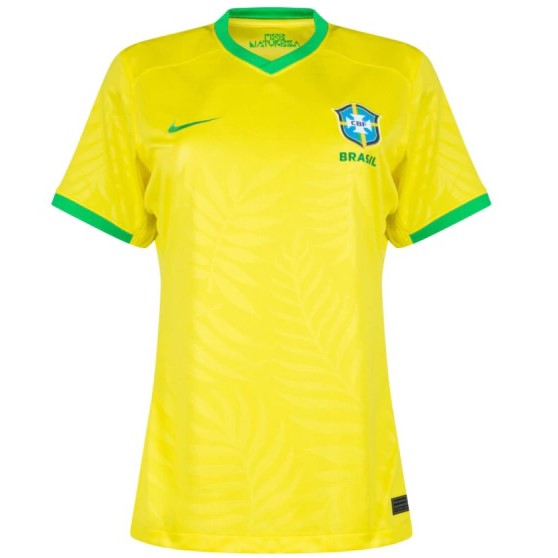 Nova Camisa Feminina Brasil 1 Amarela 2023 / 2024