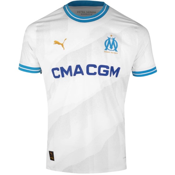 Nova Camisa Olympique de Marseille 1 Branca Torcedor Masculina 2023 / 2024