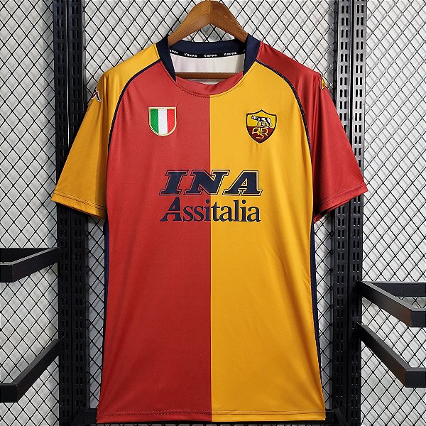 Camisa Roma 1 Retrô 2001 / 2002