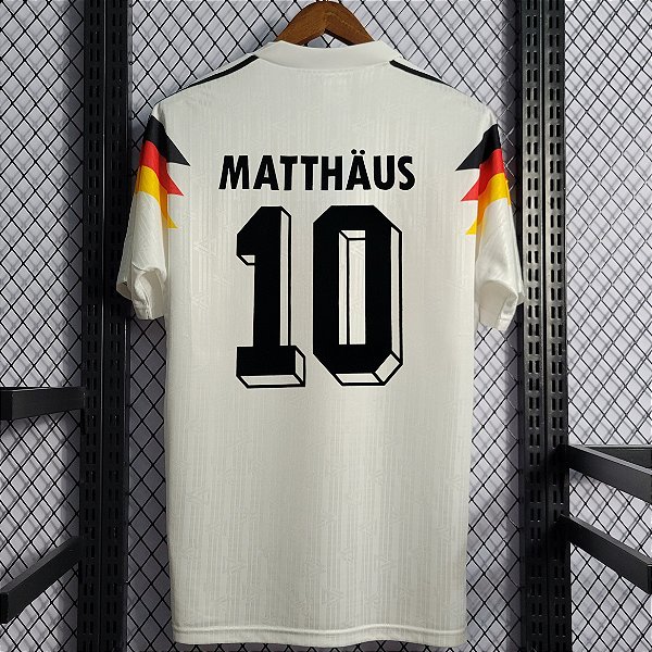 Camisa Retrô Alemanha 1 Matthäus 10 Torcedor 1990