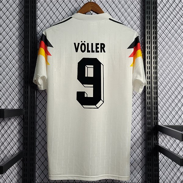 Camisa Retrô Alemanha 1 Völler 9 Torcedor 1990