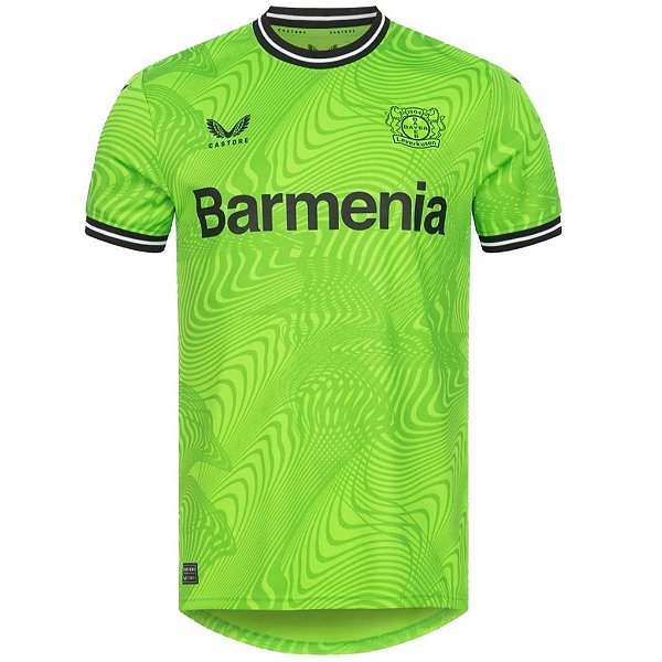 Nova Camisa Bayer Leverkusen Goleiro 1 Verde Torcedor Masculina 2023 / 2024