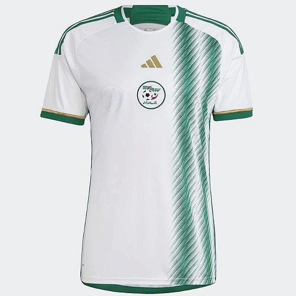 Camisa Argélia 1 Branca Torcedor Masculina 2022