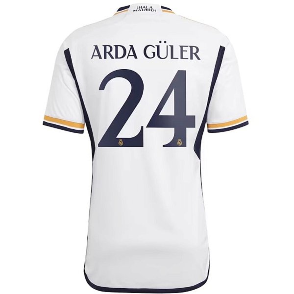 Nova Camisa Real Madrid 1 Arda Güler 24 Torcedor 2023 / 2024