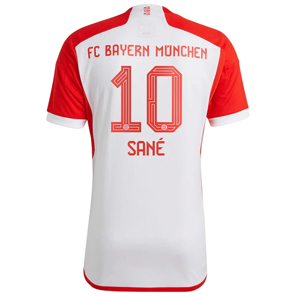 Nova Camisa Bayern De Munique 1 Branca Sané 10 Torcedor 2023 / 2024