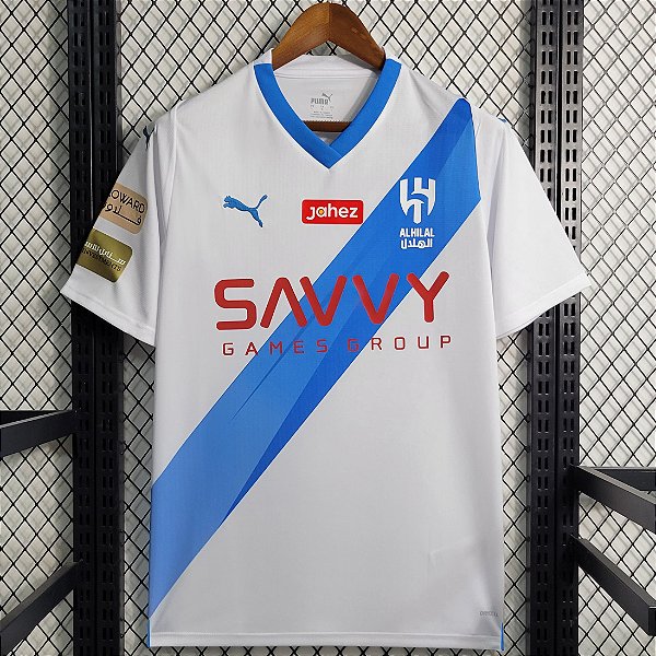 Nova Camisa Al-Hilal 2 Branca Torcedor Masculina 2023 / 2024 - Neymar Jr
