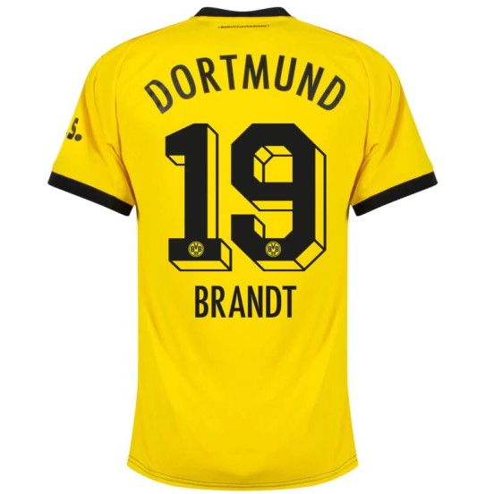 Nova Camisa Borussia Dortmund 1 Brandt 19 Torcedor 2023 / 2024